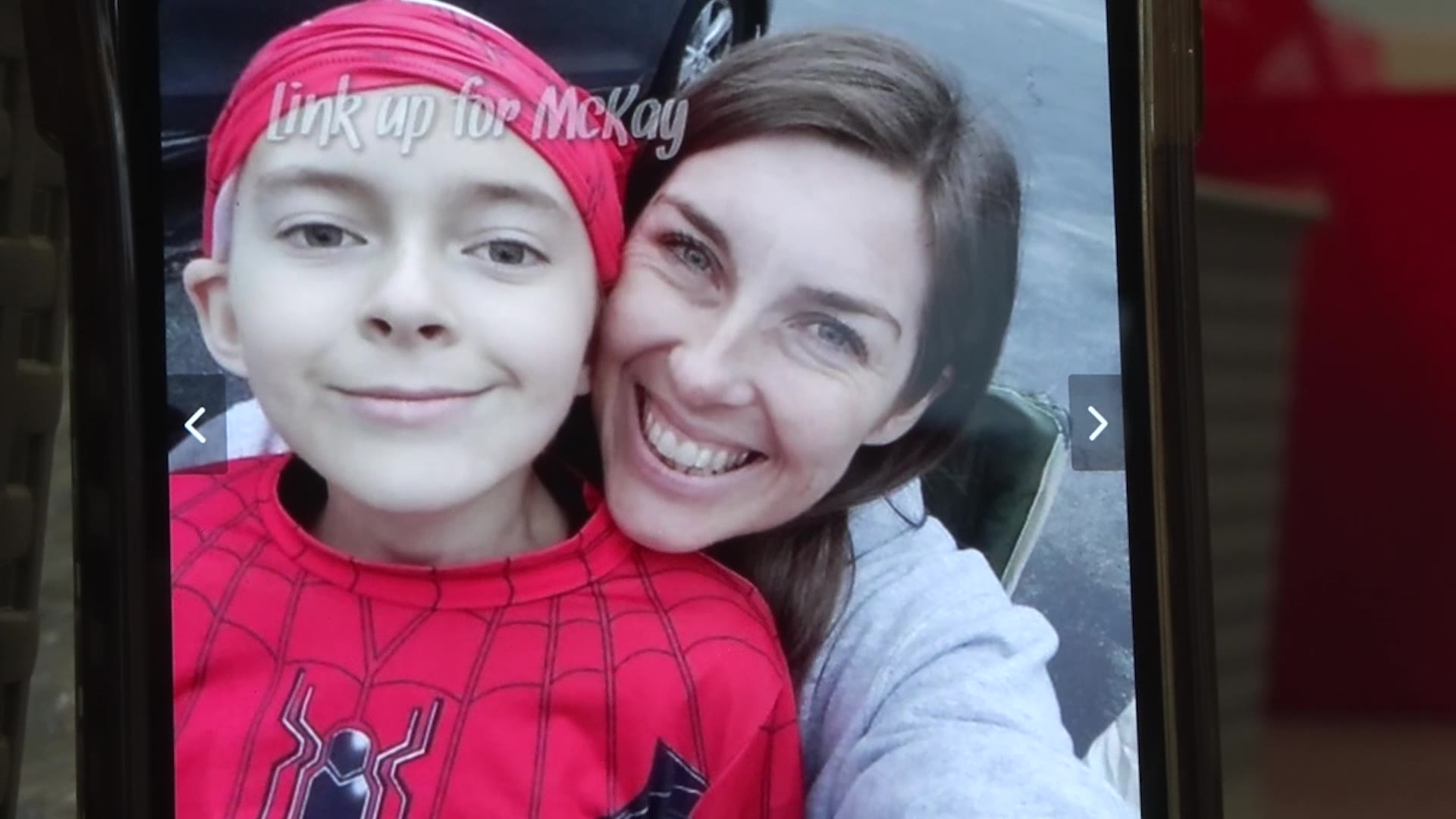 Shae Hansen is with her son, McKay who is battling neuroblastoma, a rare form of cancer that relies on platelet and blood transfusions.