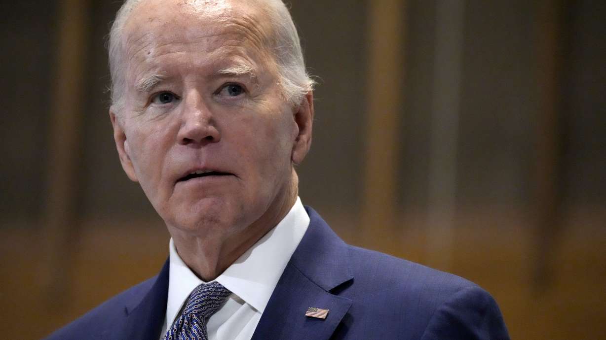 President Joe Biden speaks at St. John Baptist Church in Columbia, S.C., on Sunday. The U.S. military says three American troops were killed and at least 34 troops were injured in a drone strike in northeast Jordan near the Syrian border.