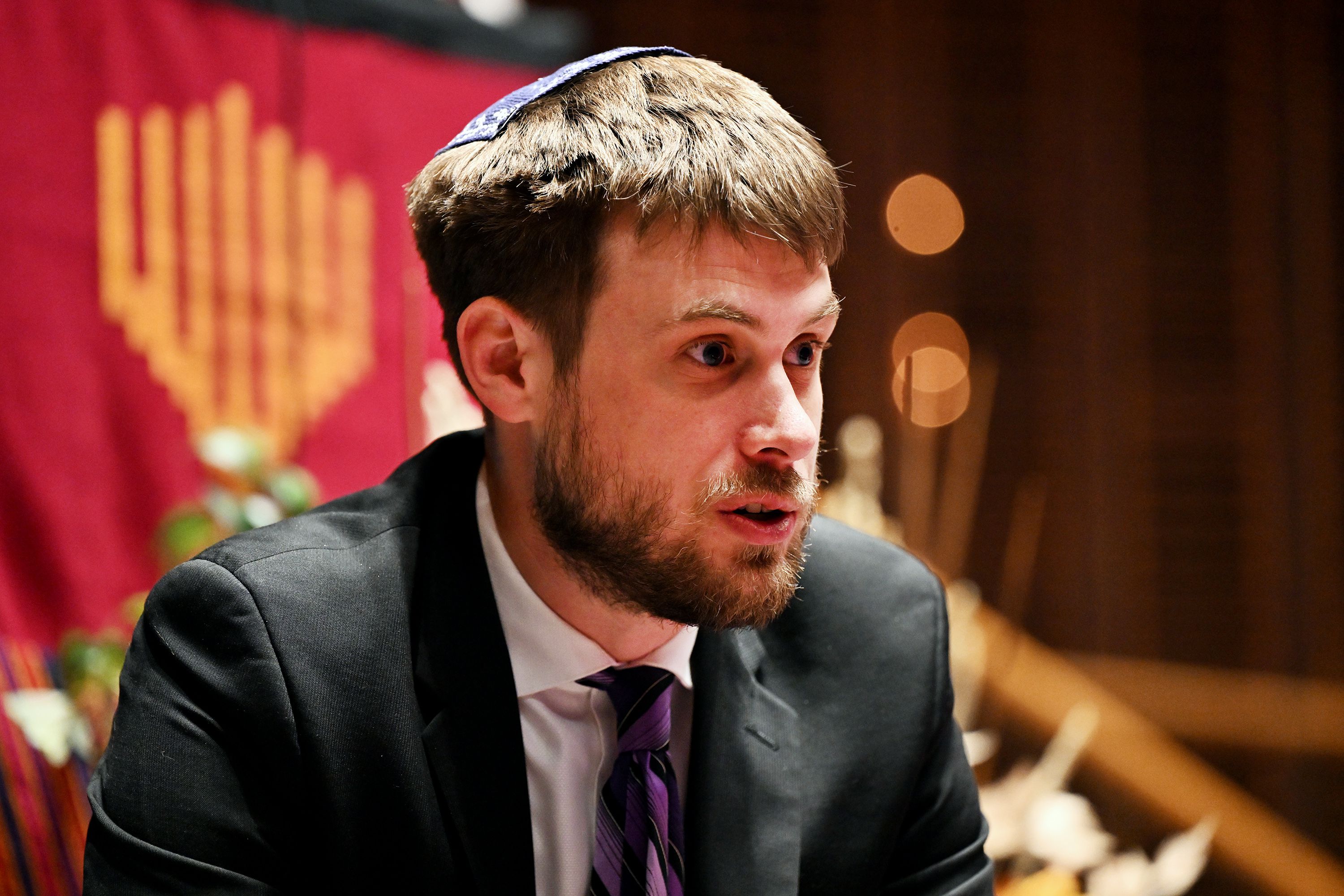 Rabbi Samuel Spector, of Congregation Kol Ami in Salt Lake City, discusses the conflicts in Ukraine and also Israel during an interview on Jan. 12. As the war in Israel unfolds, at Salt Lake City’s Kol Ami Synagogue, Rabbi Spector oversees a nervous, but faithful, congregation.