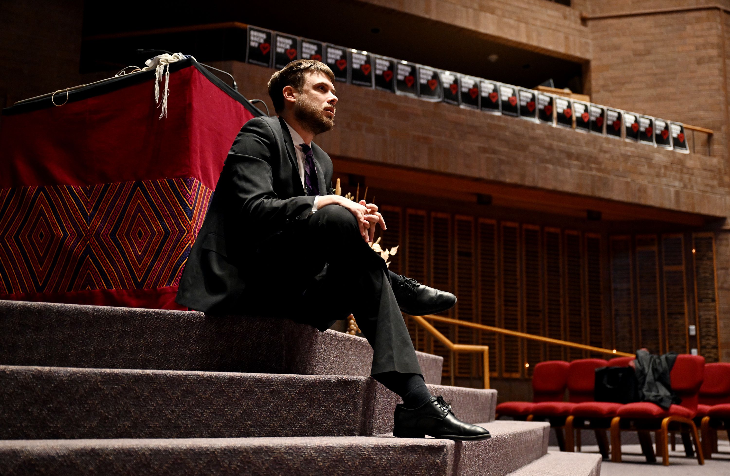 Rabbi Samuel Spector, of Congregation Kol Ami in Salt Lake City, talks about the conflicts in Ukraine and also Israel during an interview on Jan. 12.