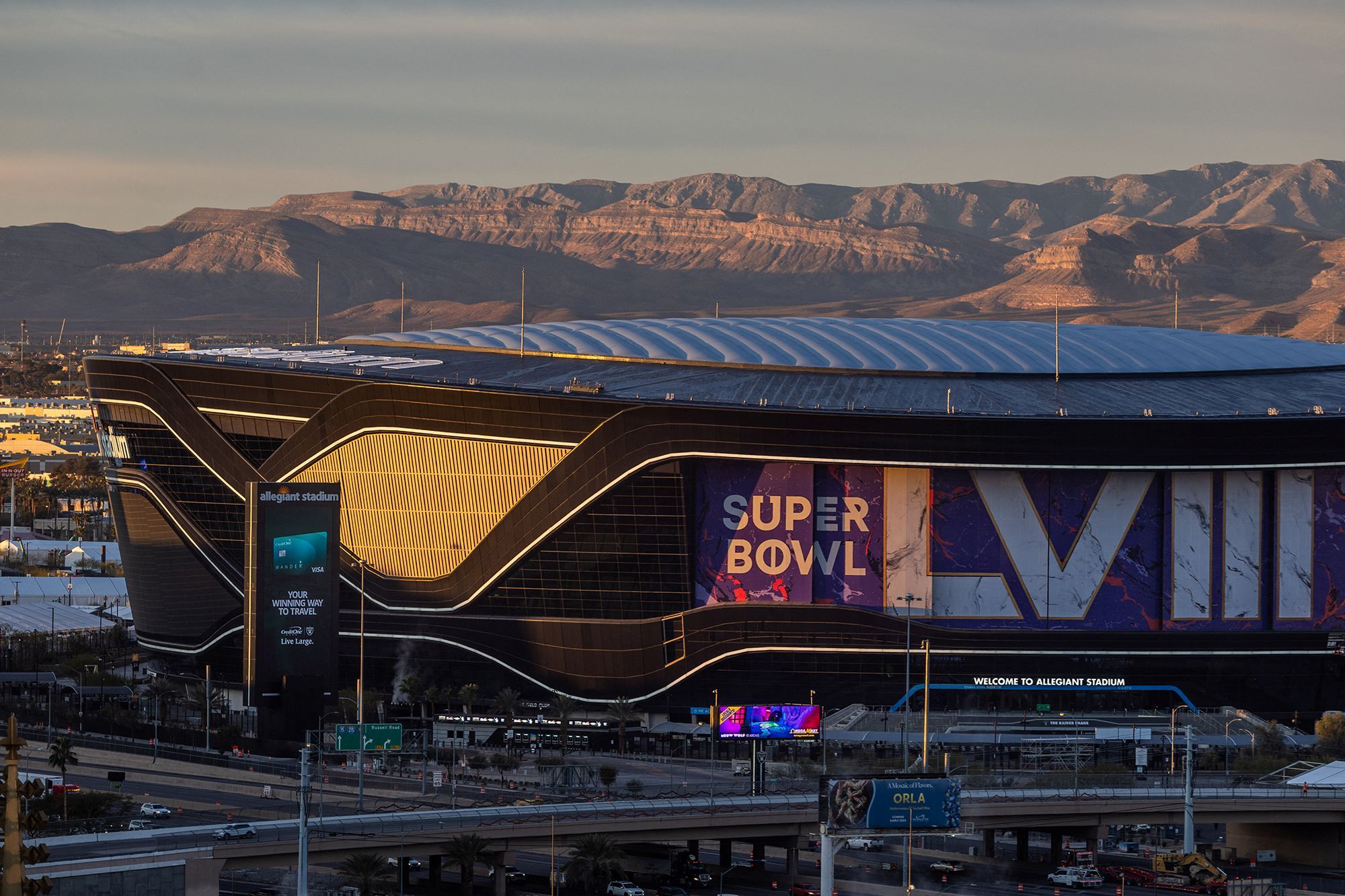 This year's Super Bowl takes place at Allegiant Stadium in Las Vegas, Nevada.