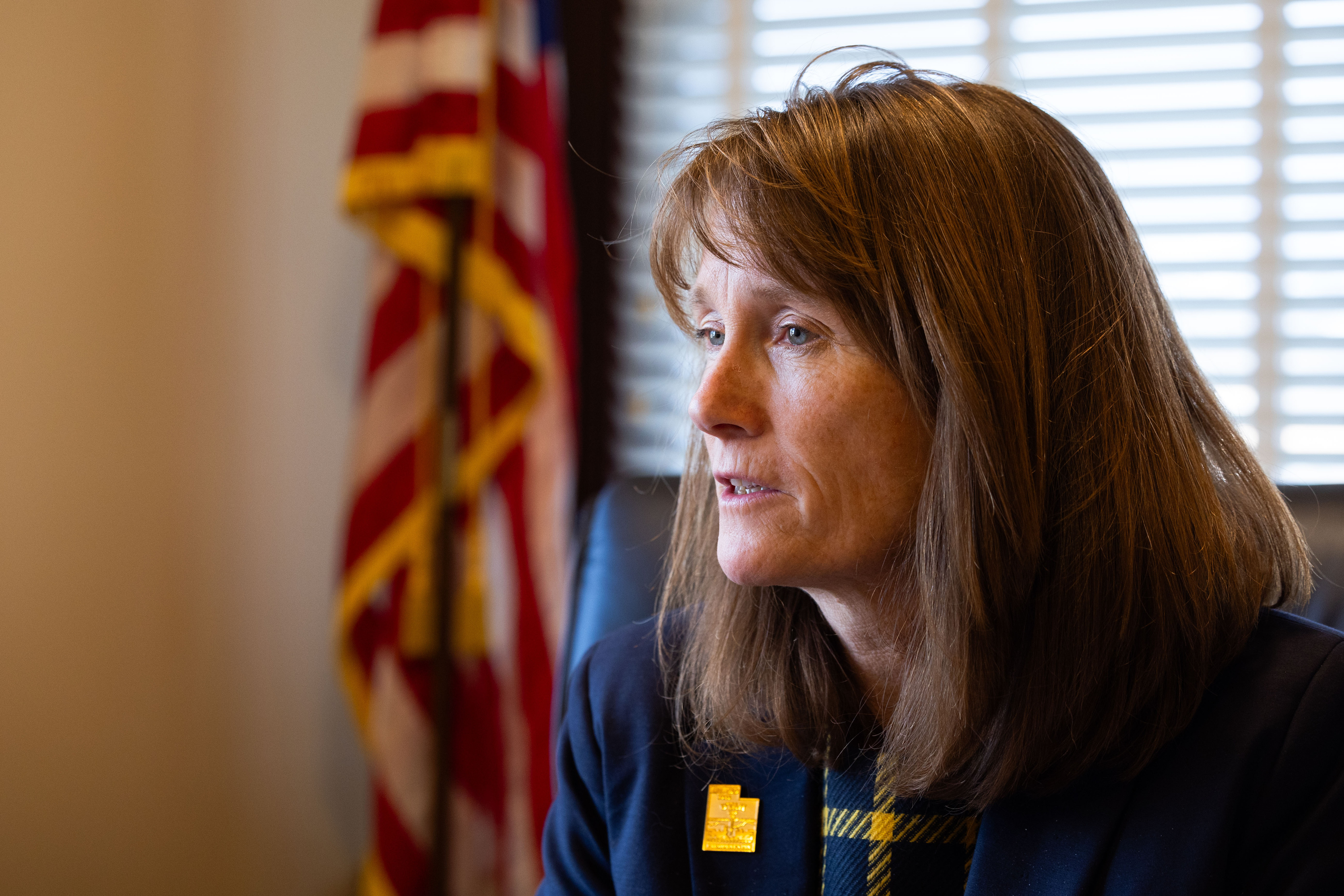Senate Minority Whip Kathleen Riebe, D-Cottonwood Heights, speaks during an interview with KSL.com at the Capitol in Salt Lake City on Wednesday. Riebe has been a perennial sponsor of a proposal to ratify the Equal Rights Amendment.