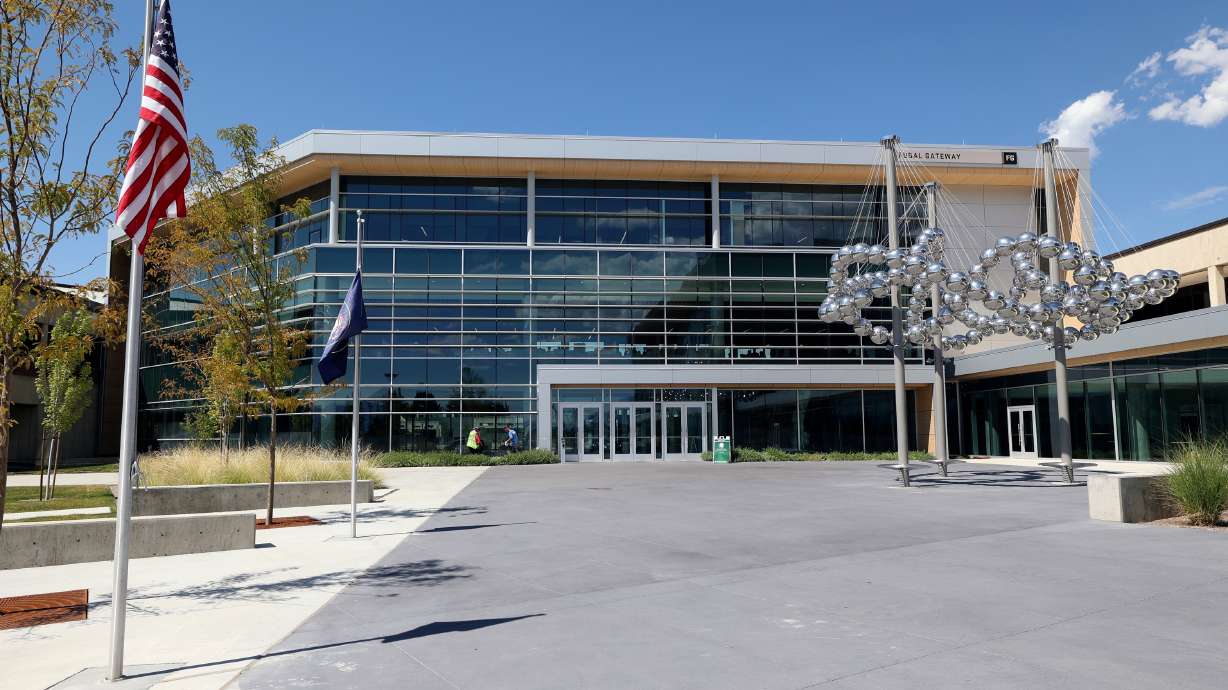 The Fugal Gateway building is home to the Gary R. Herbert Institute for Public Policy at Utah Valley University in Orem on Aug. 18, 2022. A new report from the institute outlines where Utah stands when it comes to election and voting integrity.