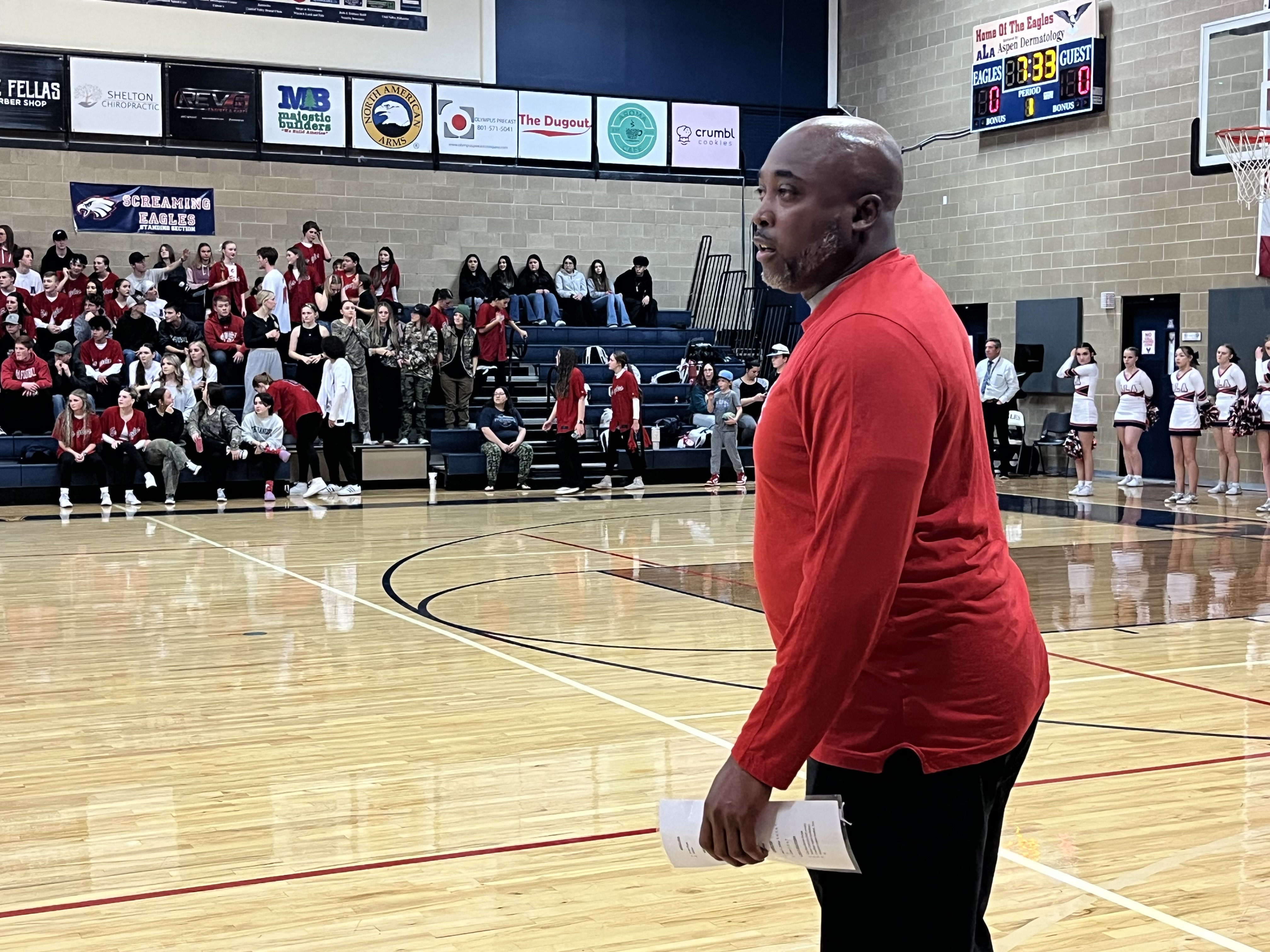 ALA coach Ronnie Ross on the sidelines Wednesday against Rowland Hall.