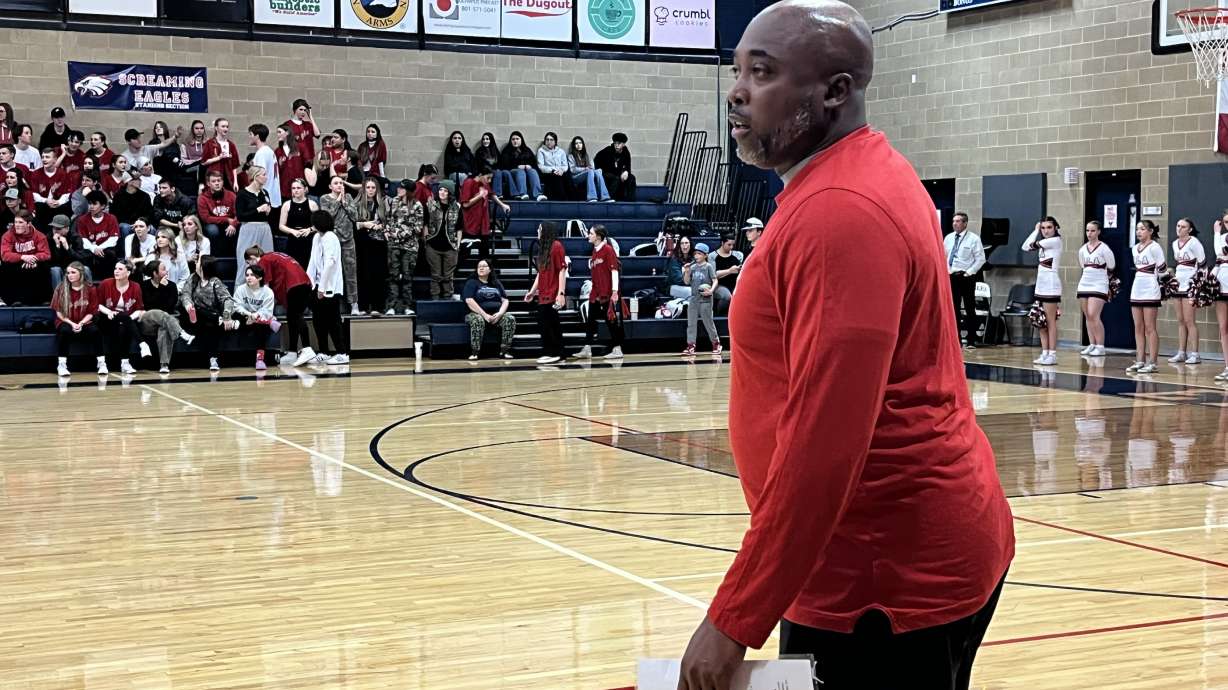 ALA coach Ronnie Ross on the sidelines Wednesday against Rowland Hall.
