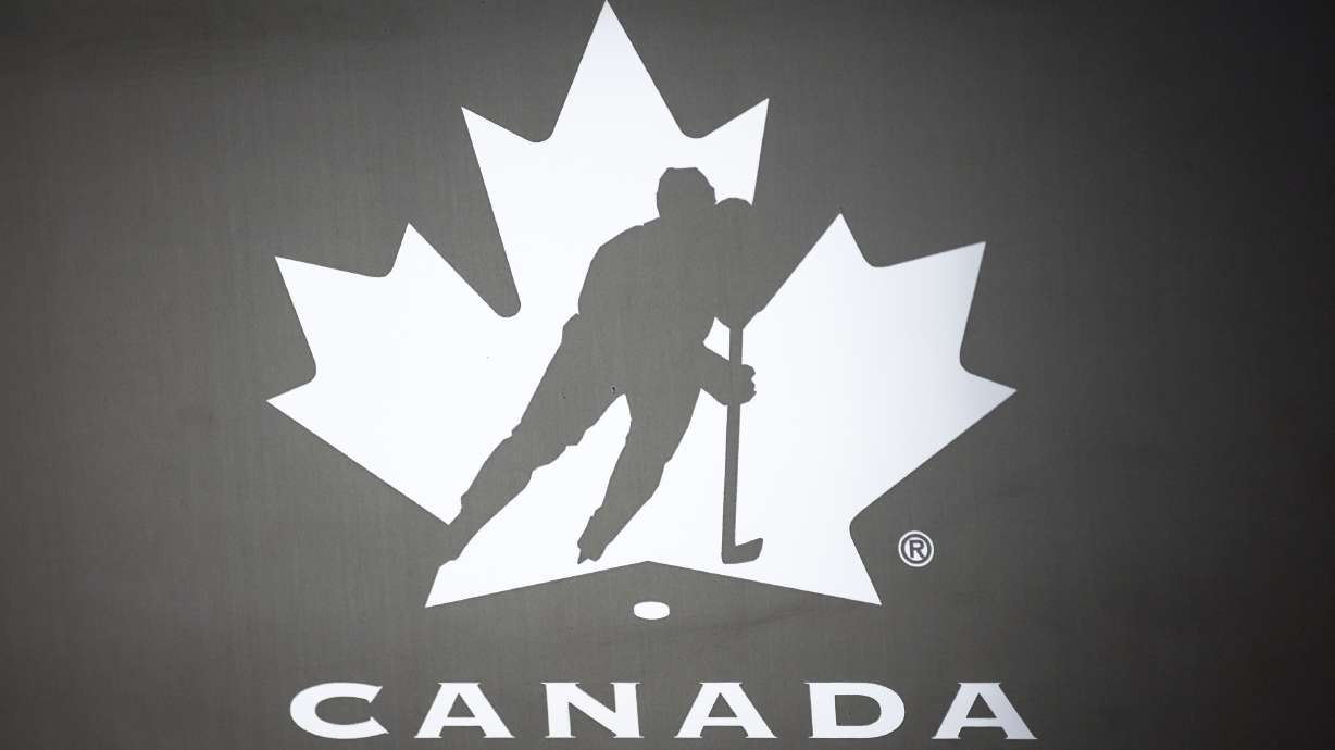 FIEL - A Hockey Canada logo is displayed on a door at the organization's head office in Calgary, Alberta, Thursday, Jan. 11, 2024. Hockey is bracing for the next development in a scandal that has rocked the sport and led to multiple investigations into the actions of several prominent NHL players who were on Canada's gold-medal winning 2018 world junior team. Police in London, Ontario, scheduled a news conference for Feb. 5, 2024, to provide details about its sexual assault investigation involving members of Canada's world junior team.
