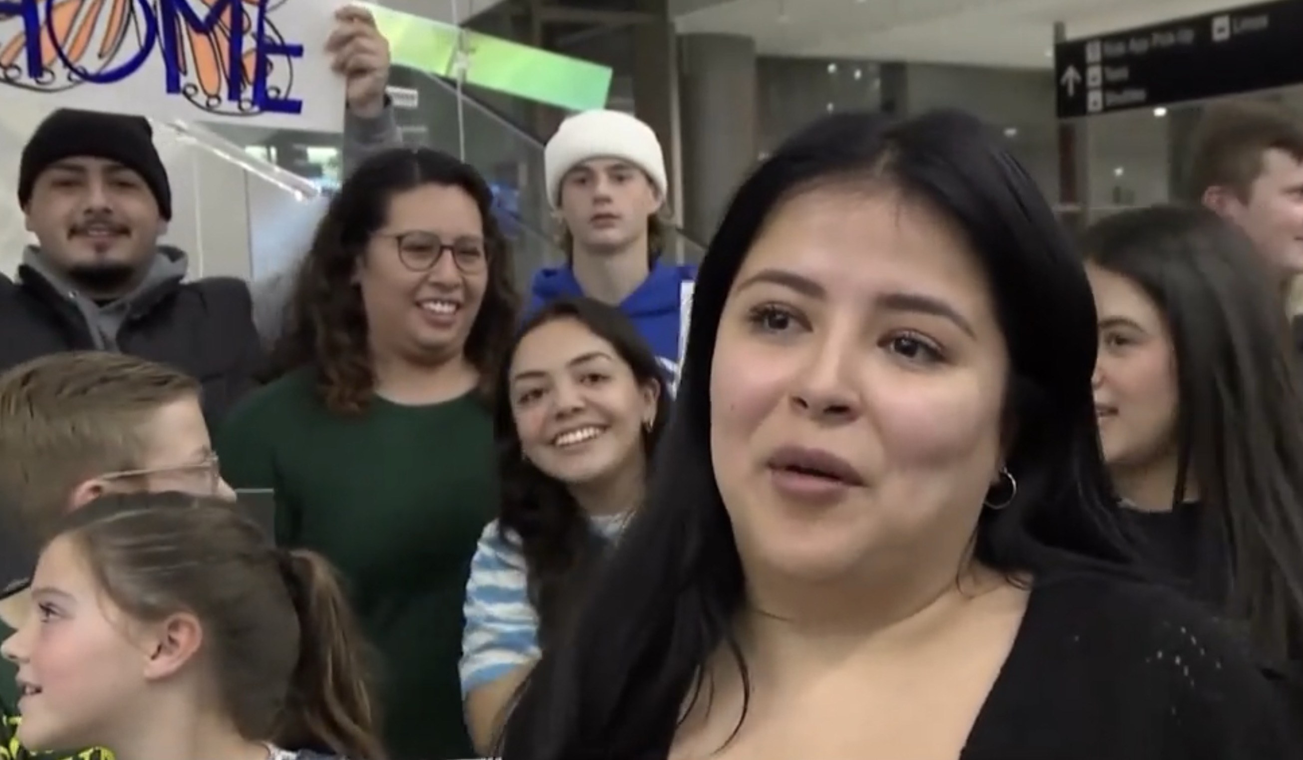 Maleny Heiners had been living in Mexico and was unable to return to Utah for several months. She returned home Saturday.