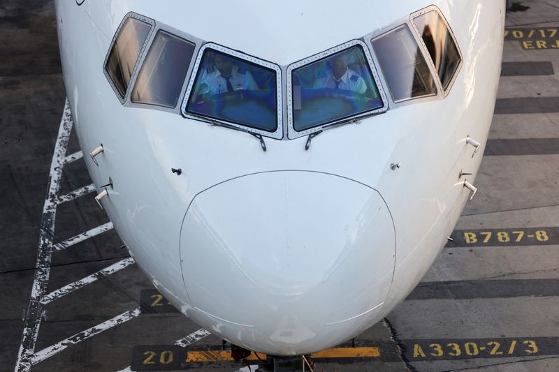 An airplane on the tarmac at John F. Kennedy International Airport in Queens, New York City, July 2, 2022. The head of the Federal Aviation Administration told Congress it shouldn't raise the mandatory retirement age of airline pilots to 67 from 65. 