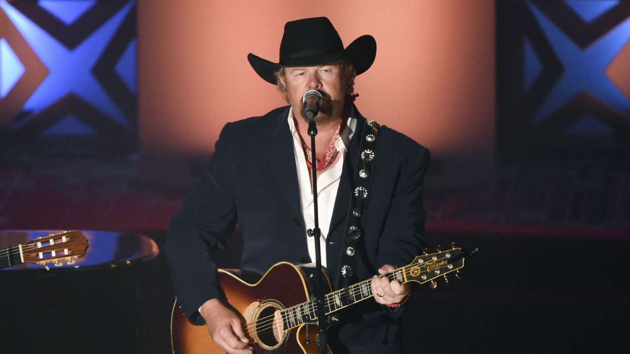 Honoree Toby Keith performs at the 46th annual Songwriters Hall of Fame Induction and Awards Gala at the Marriott Marquis on June 18, 2015, in New York. Keith has died. He was 62.