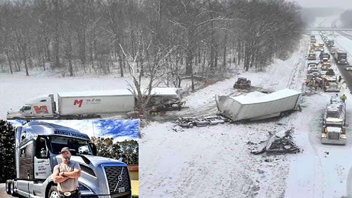 Marc Robinson, of Challis, Idaho, was in a car crash in Ohio in January. The crash nearly took his life.