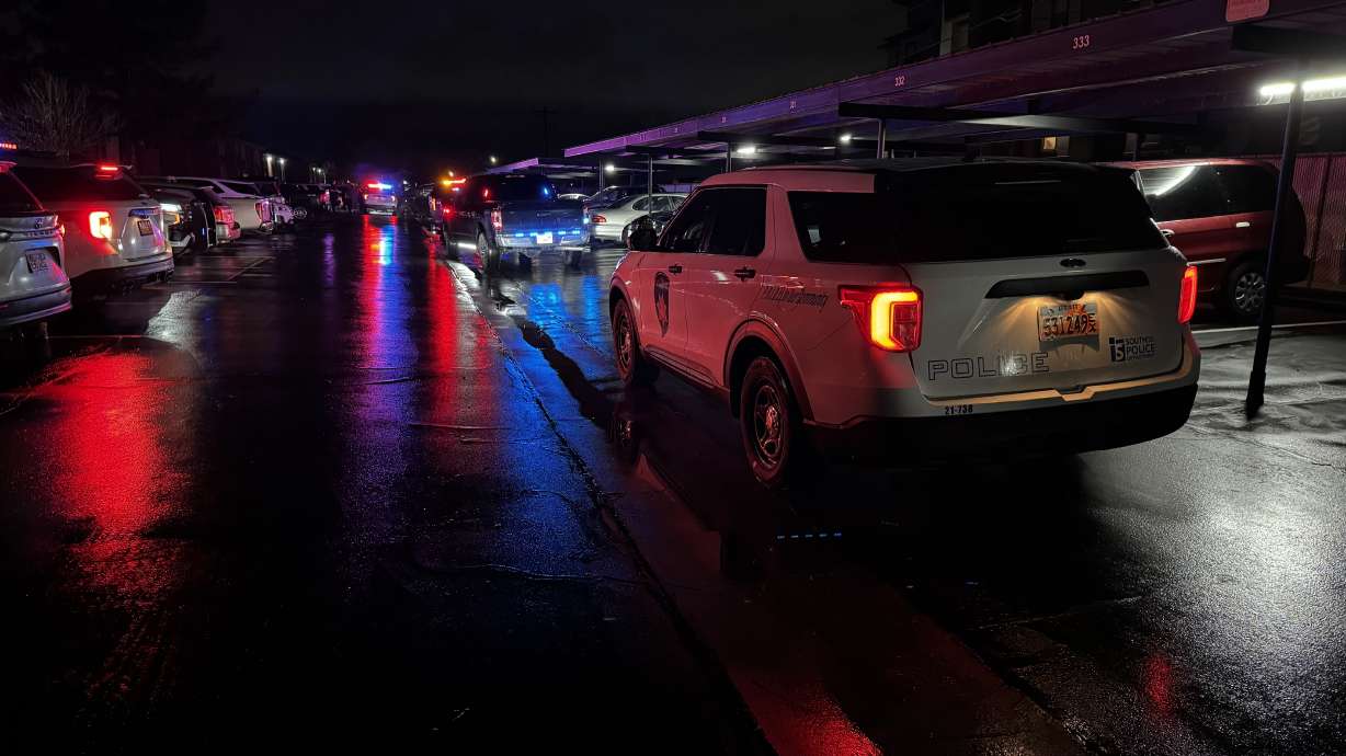 Police spotted a stolen car in a parking lot near 700 West and 3800 South in South Salt Lake late Wednesday. The man suspected of stealing the vehicle was shot and injured by officers after a foot pursuit.