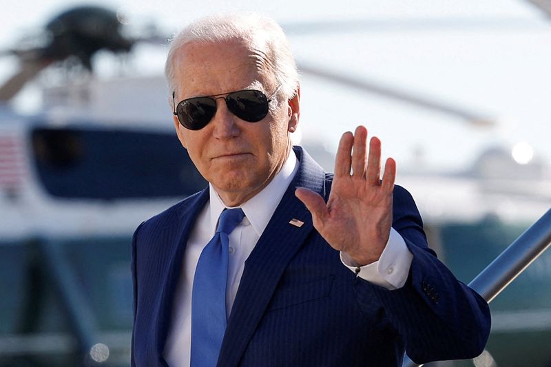 President Joe Biden arrives at John F. Kennedy International Airport, in New York City, Thursday. U.S. special counsel says Biden mishandled documents, but he won't face any criminal charges.