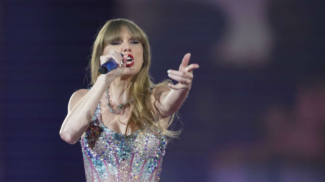 Taylor Swift performs as part of the "Eras Tour" at the Tokyo Dome, on Feb. 7 in Tokyo. A new Weber State University elective English class focuses on Swift Studies.