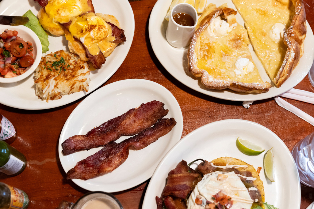 Food is served at TRUreligion Pancake & Steakhouse in Orem on Jan. 25.