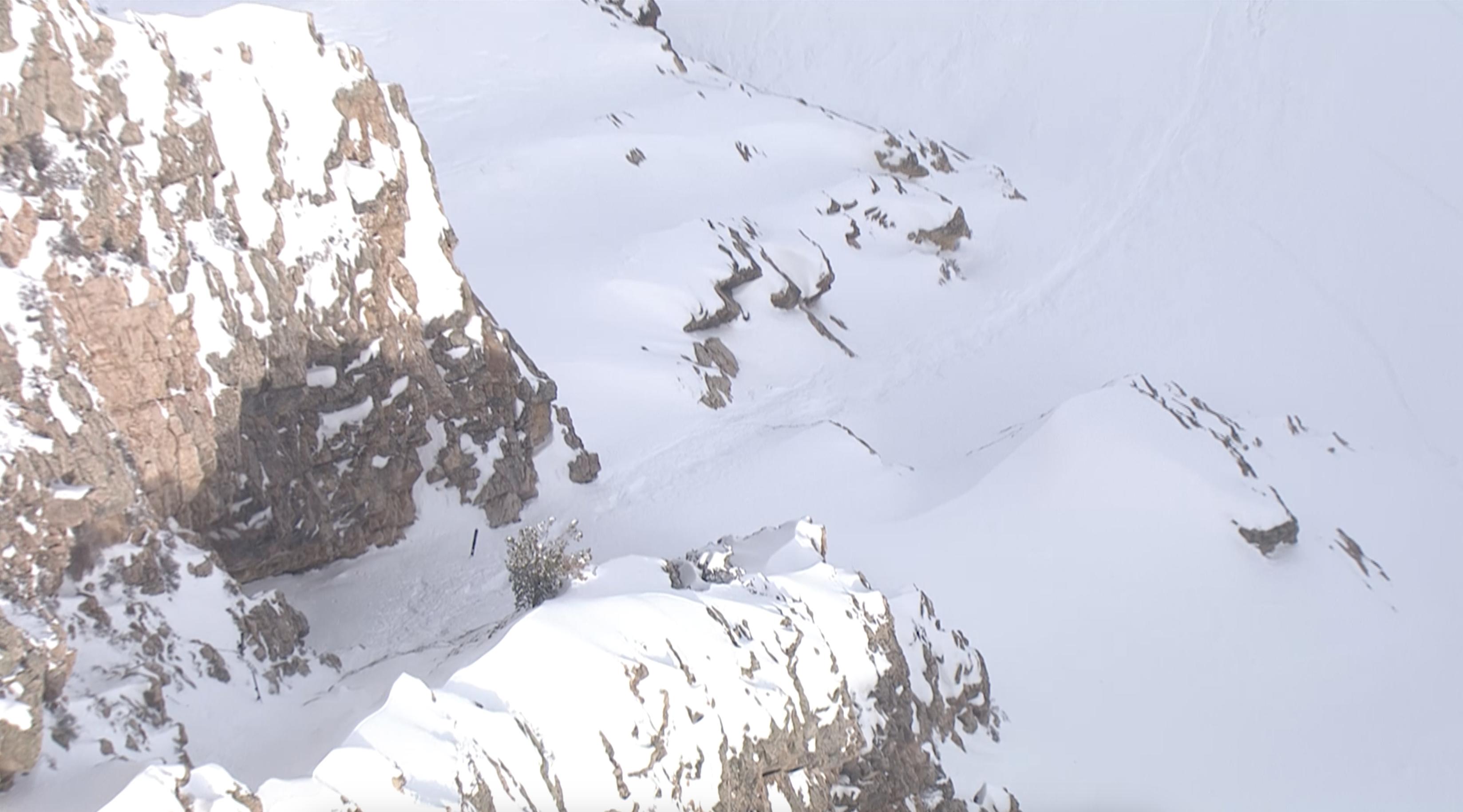 A 49-year-old man died on Tuesday, a day after he skied off a 100-foot cliff in the backcountry near Snowbasin Resort, officials said.