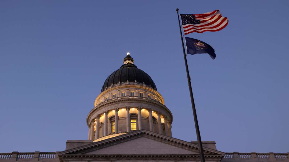 The Capitol is pictured in Salt Lake City on Jan. 29. The Salt Lake Chamber of Commerce and State Homeless Director Wayne Niederhauser urged the Utah Legislature to approve the governor's homeless appropriation budget request on Tuesday.