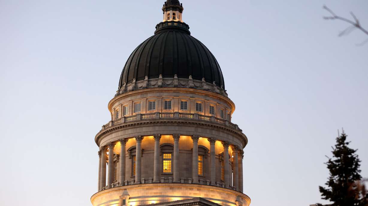 The Capitol is pictured in Salt Lake City on Jan. 29.
