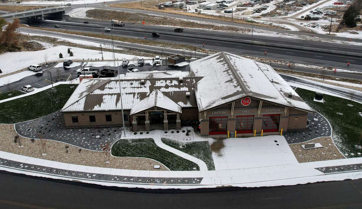 Station 54, a brand new fire station east of U.S. 89 in Layton, incorporated water-wise landscaping during its construction. It is part of the city’s efforts to save water.