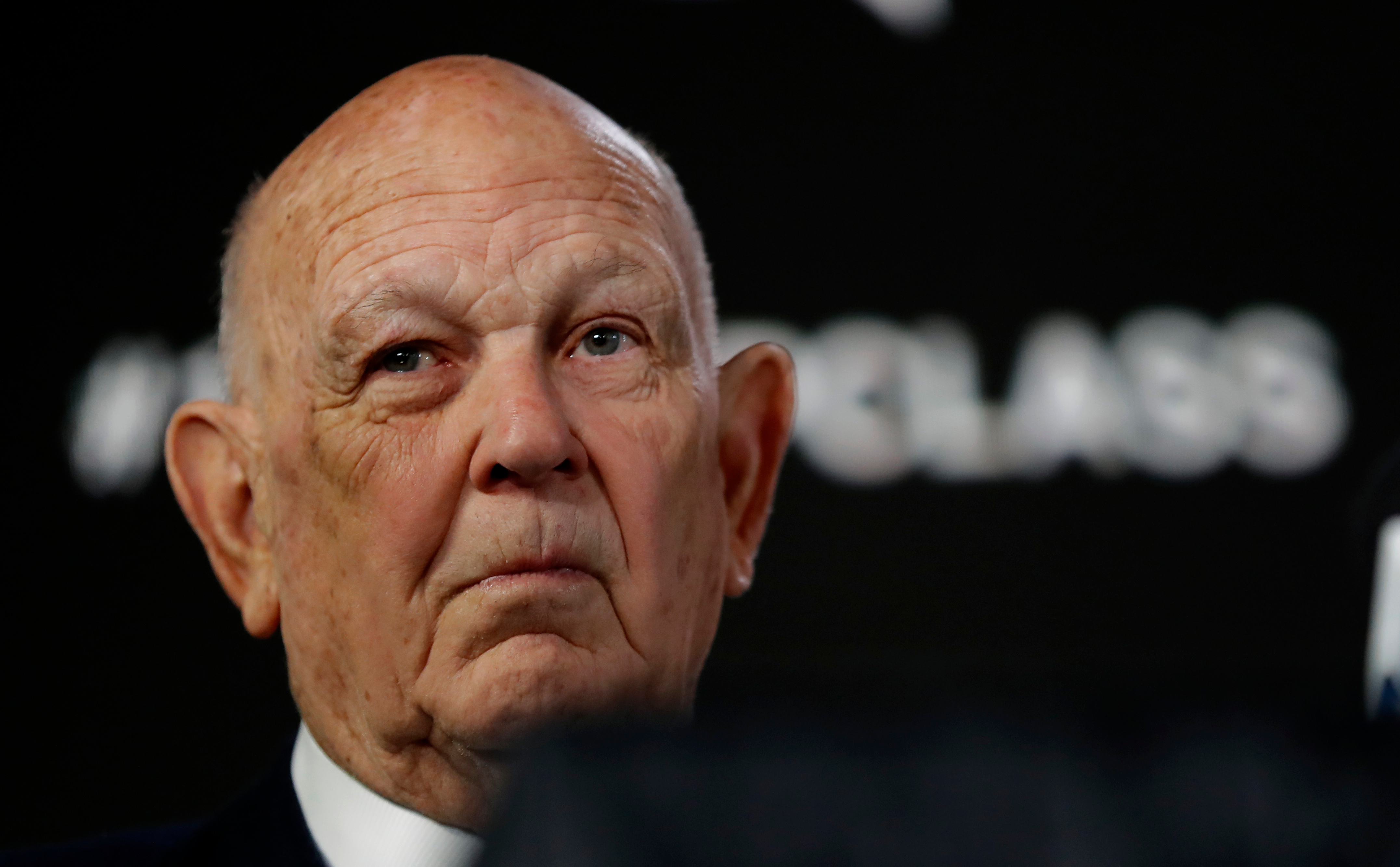 FILE - Former Maryland coach Lefty Driesell speaks during a news conference for the Naismith Memorial Basketball Hall of Fame class of 2018 announcement, Saturday, March 31, 2018, in San Antonio. Lefty Driesell, the coach whose folksy drawl belied a fiery on-court demeanor that put Maryland on the college basketball map and enabled him to rebuild several struggling programs, died Saturday, Feb. 17, 2024. He was 92.