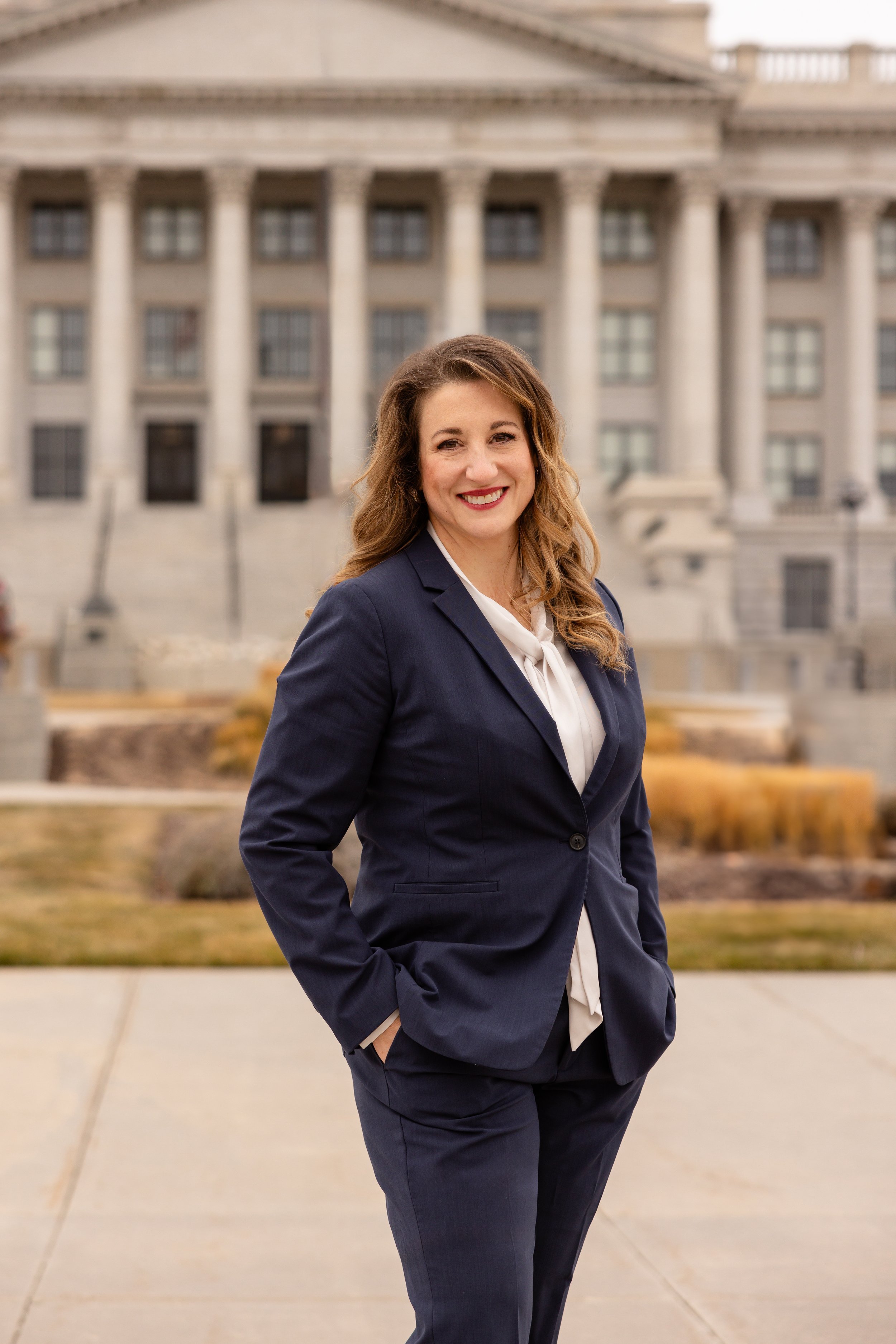 Screenshot from Rachel Terry's campaign website. Terry declared her candidacy for Utah attorney general and has received support from Texas Attorney General Ken Paxton.