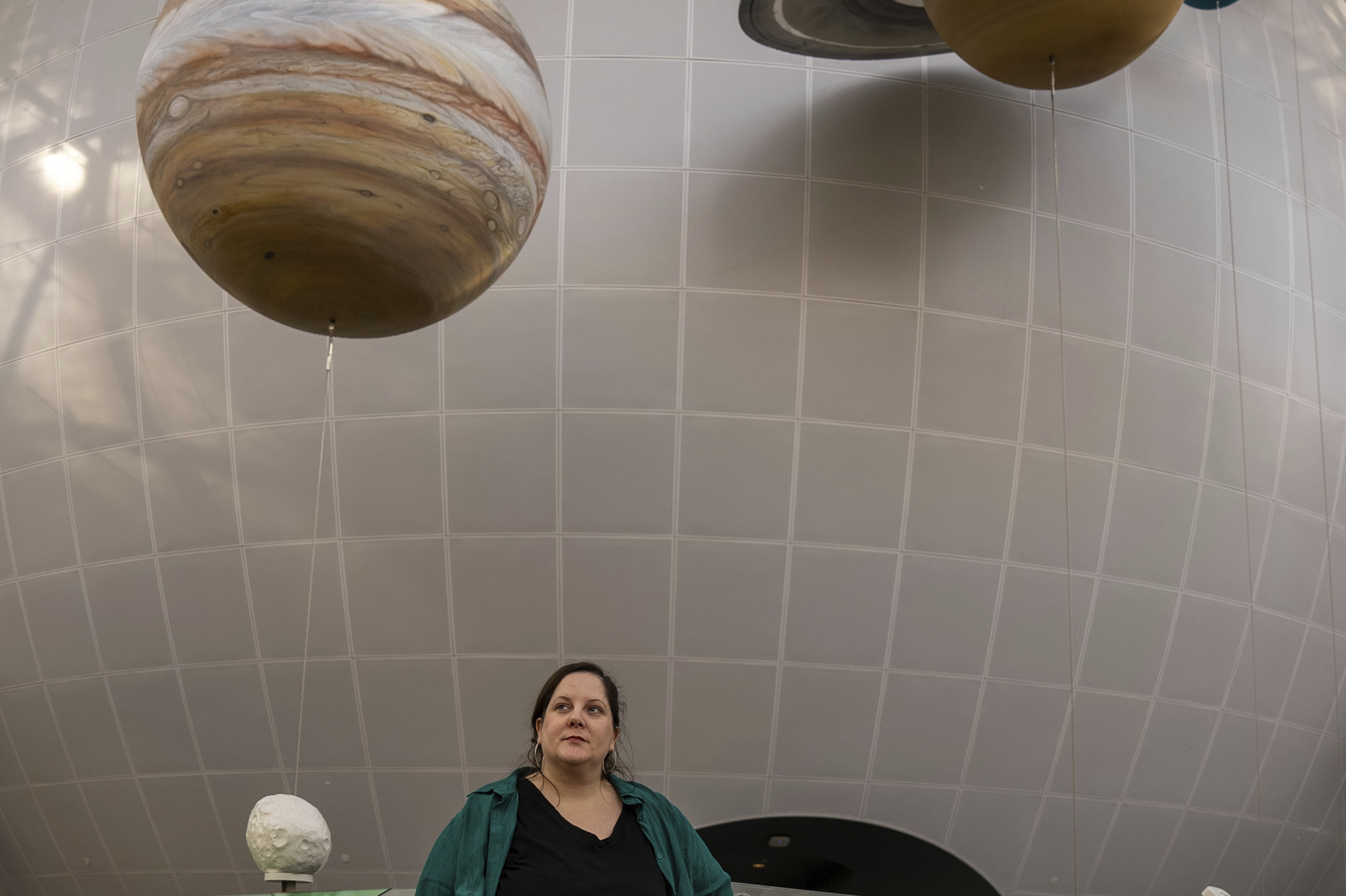 Emily Hollenbeck stands for a portrait in New York on Jan. 12. Hollenbeck lived with a deep, recurring depression she likened to a black hole. 