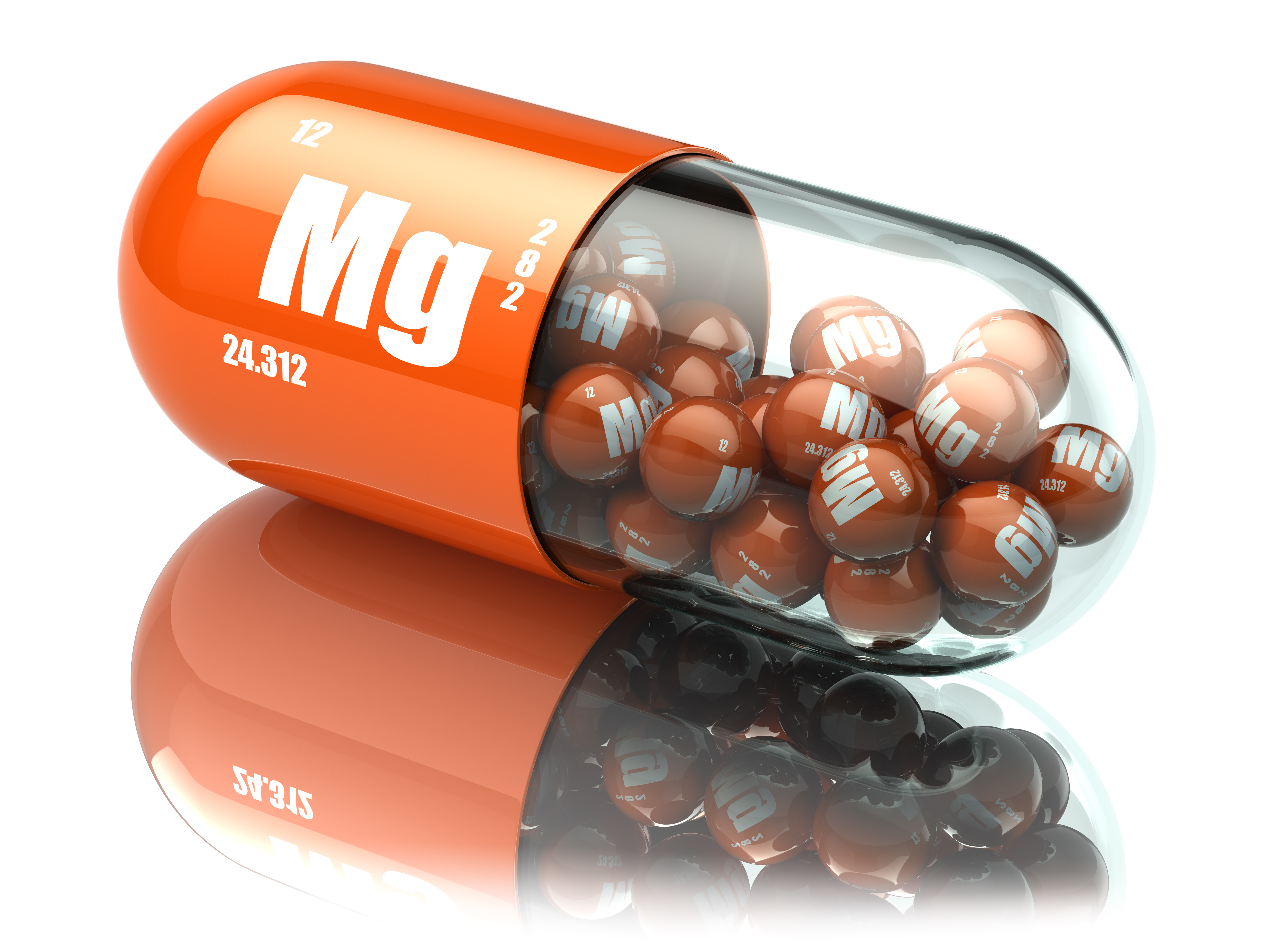Manganese magnesium Mg element pill.
