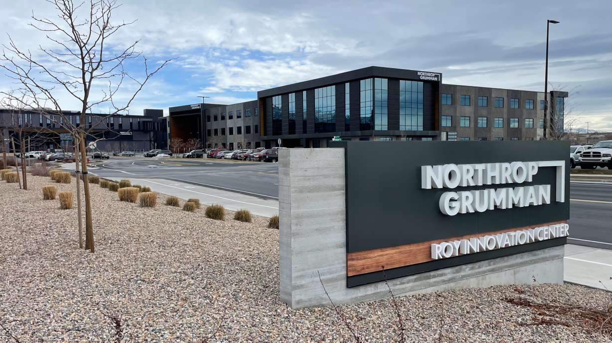 Northrop Grumman's Roy Innovation Center in Roy, photographed Feb. 19. Development of the Sentinel intercontinental ballistic missile defense system is taking place at the sprawling facility.