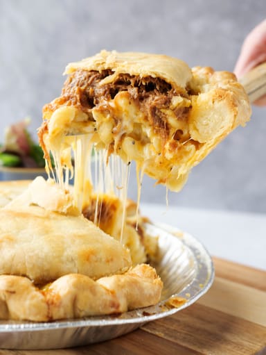 Crust Club's BBQ Mac pot pie is pictured. Utah cookie giant Crumbl on Wednesday announced that it acquired Pleasant Grove-based Crust Club.