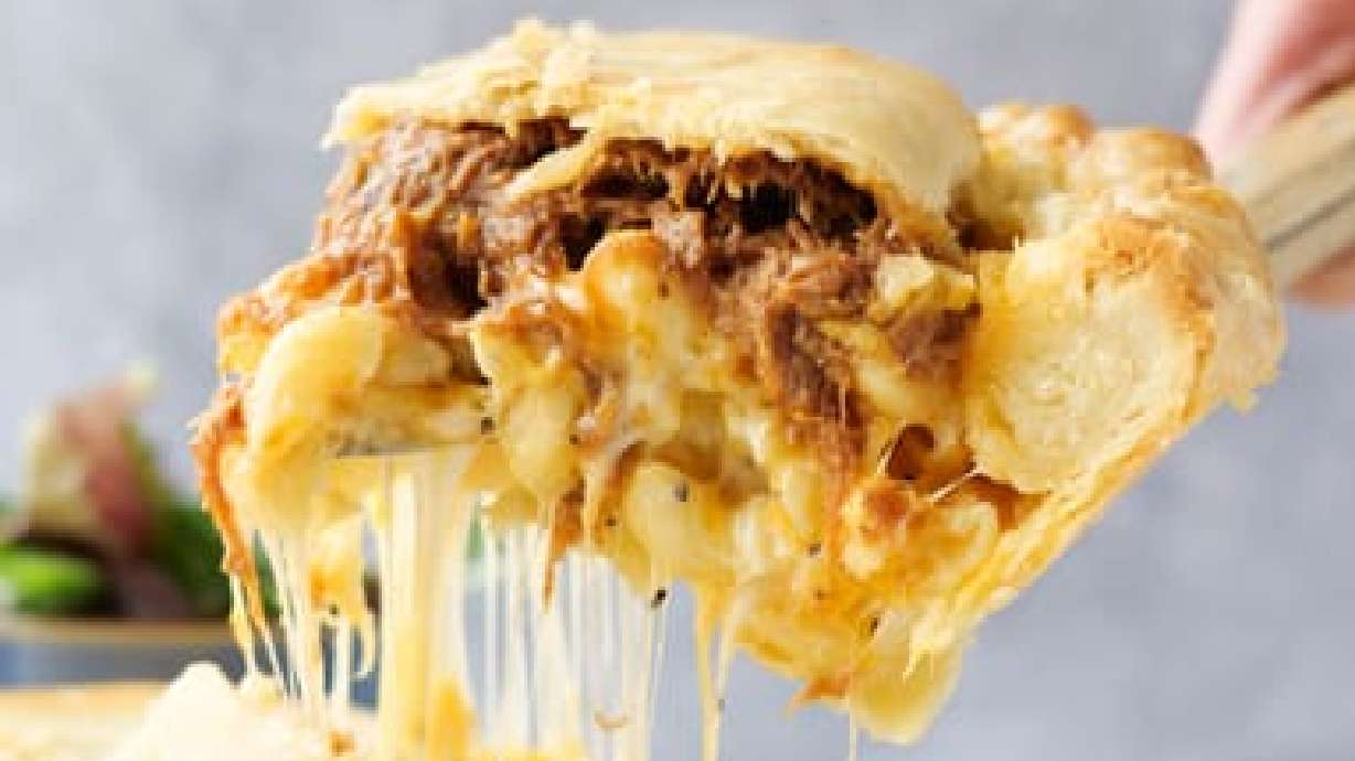 Crust Club's BBQ Mac pot pie is pictured. Utah cookie giant Crumbl on Wednesday announced that it acquired Pleasant Grove-based Crust Club.