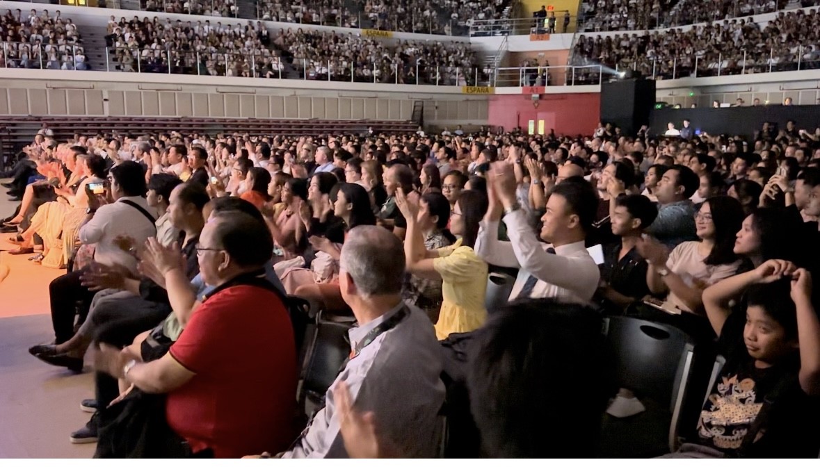 Thousands of Filipinos filled the stands at a historic and sacred Catholic University to attend an interfaith concert with the Tabernacle Choir at Temple Square.