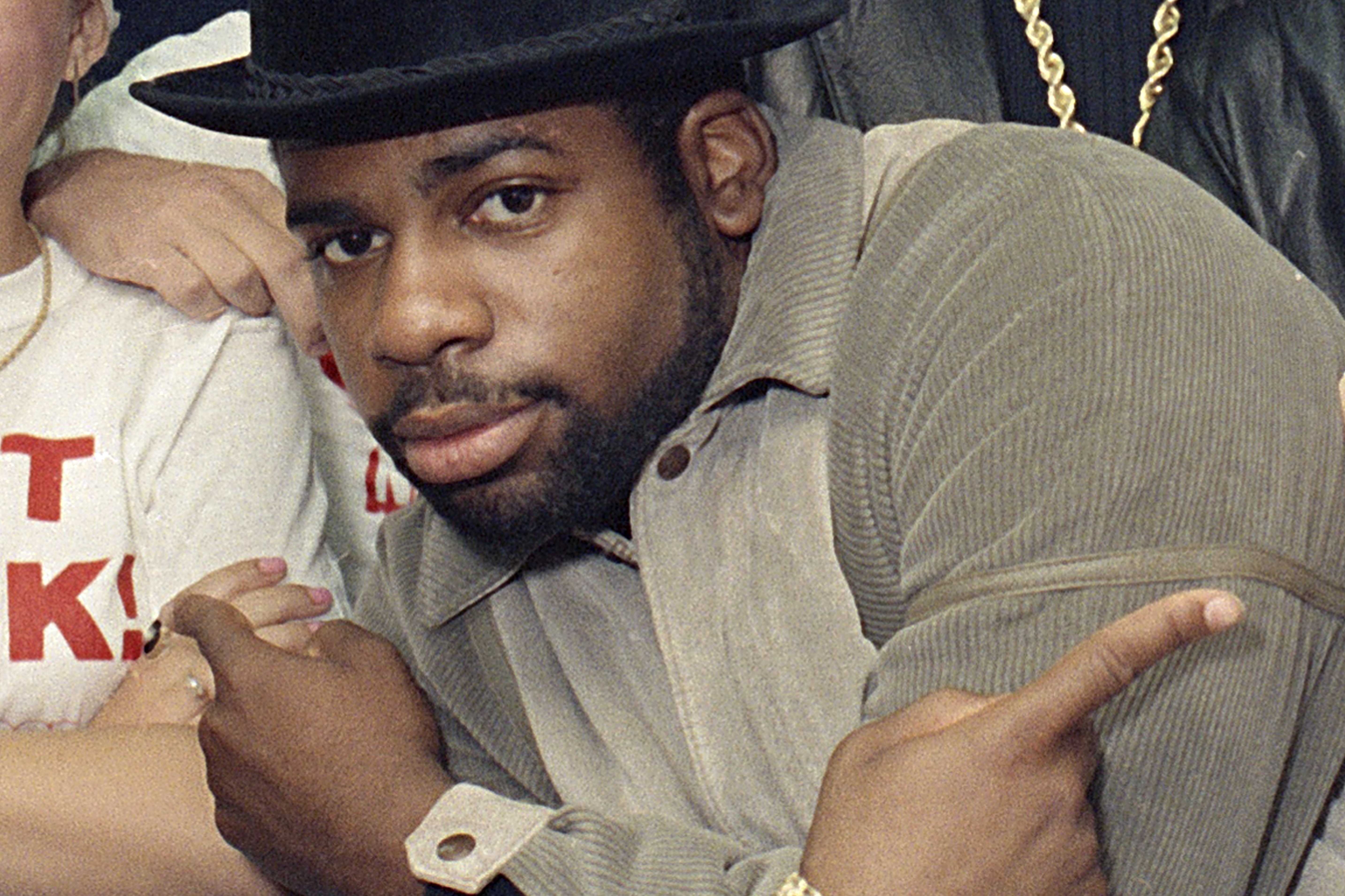 Run-D.M.C.'s Jason Mizell, Jam Master Jay, poses at New York's Madison Square Garden, Oct. 7, 1986, in New York. Two men were convicted of murder Tuesday in the death of Jam-Master Jay, a shooting in the rap legend's studio.