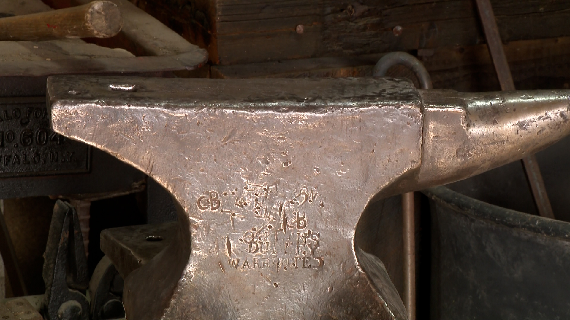 One of the two anvils stolen from the Taylorsville-Bennion Heritage Center.