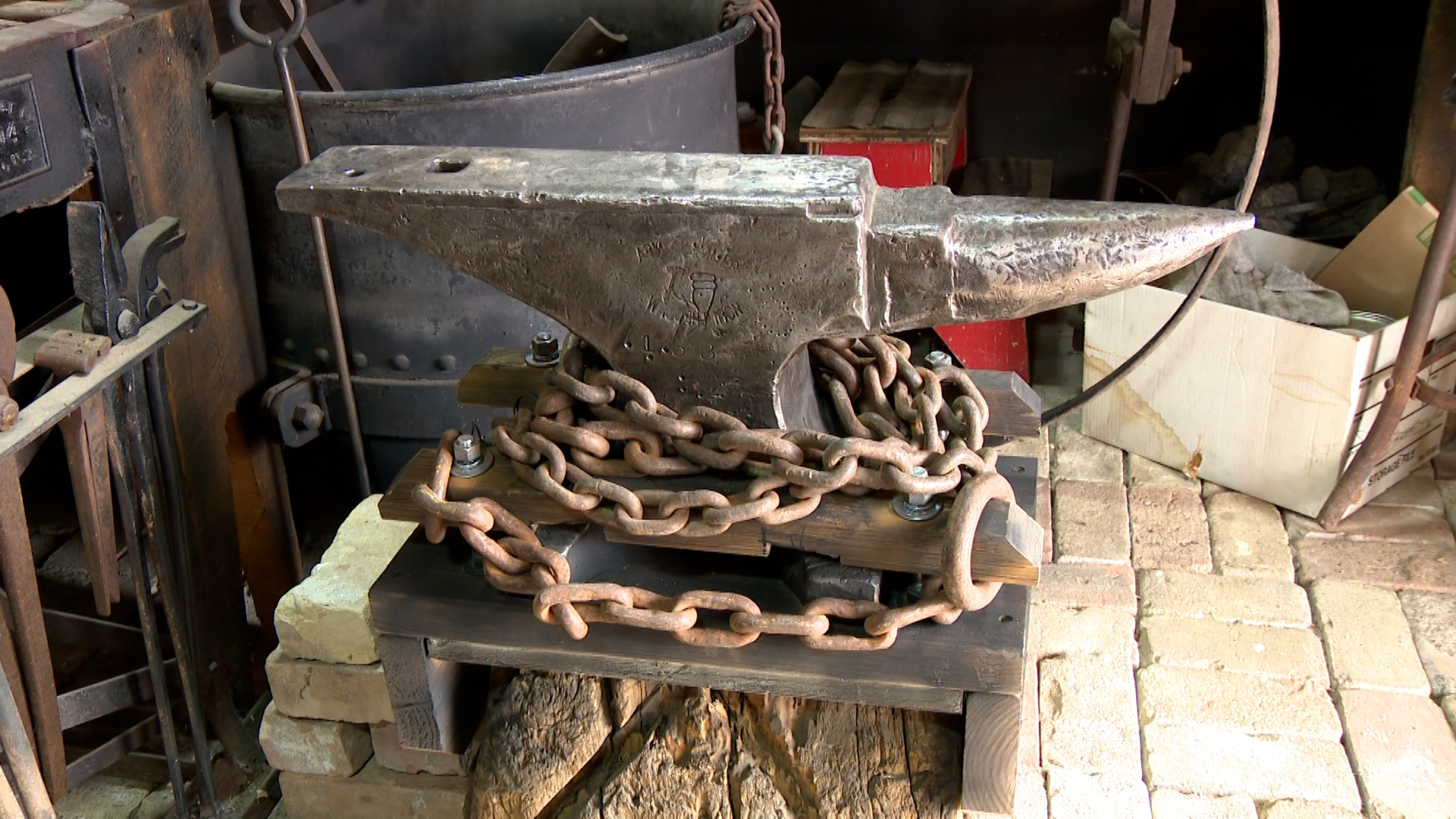 The second anvil was successfully returned to the Taylorsville-Bennion Heritage Center in Taylorsville Thursday.