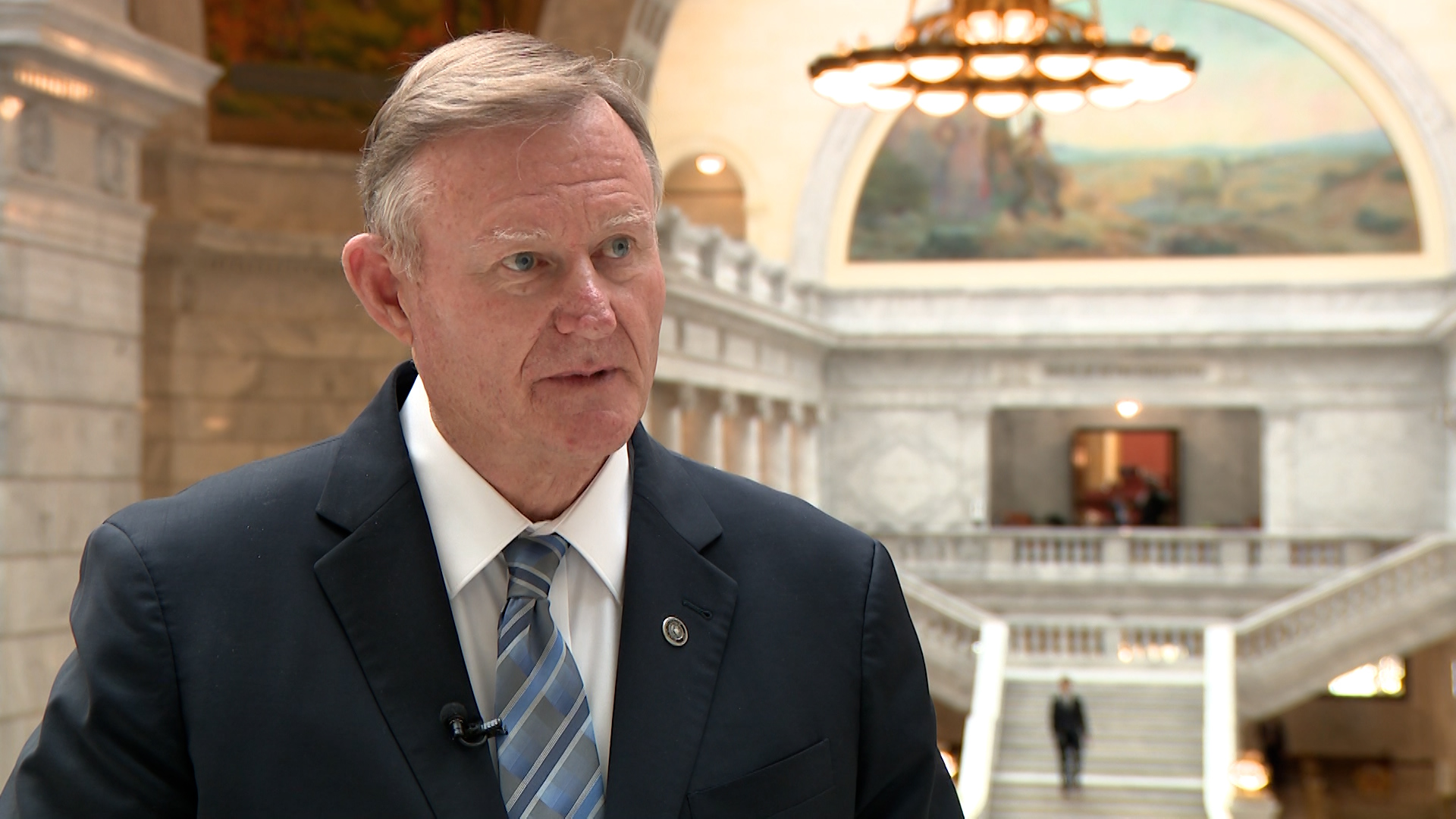 Sen. Evan Vickers, R-Cedar City, talks to KSL on Friday. He's sponsoring a bill that could allow builders to pick their own inspectors.