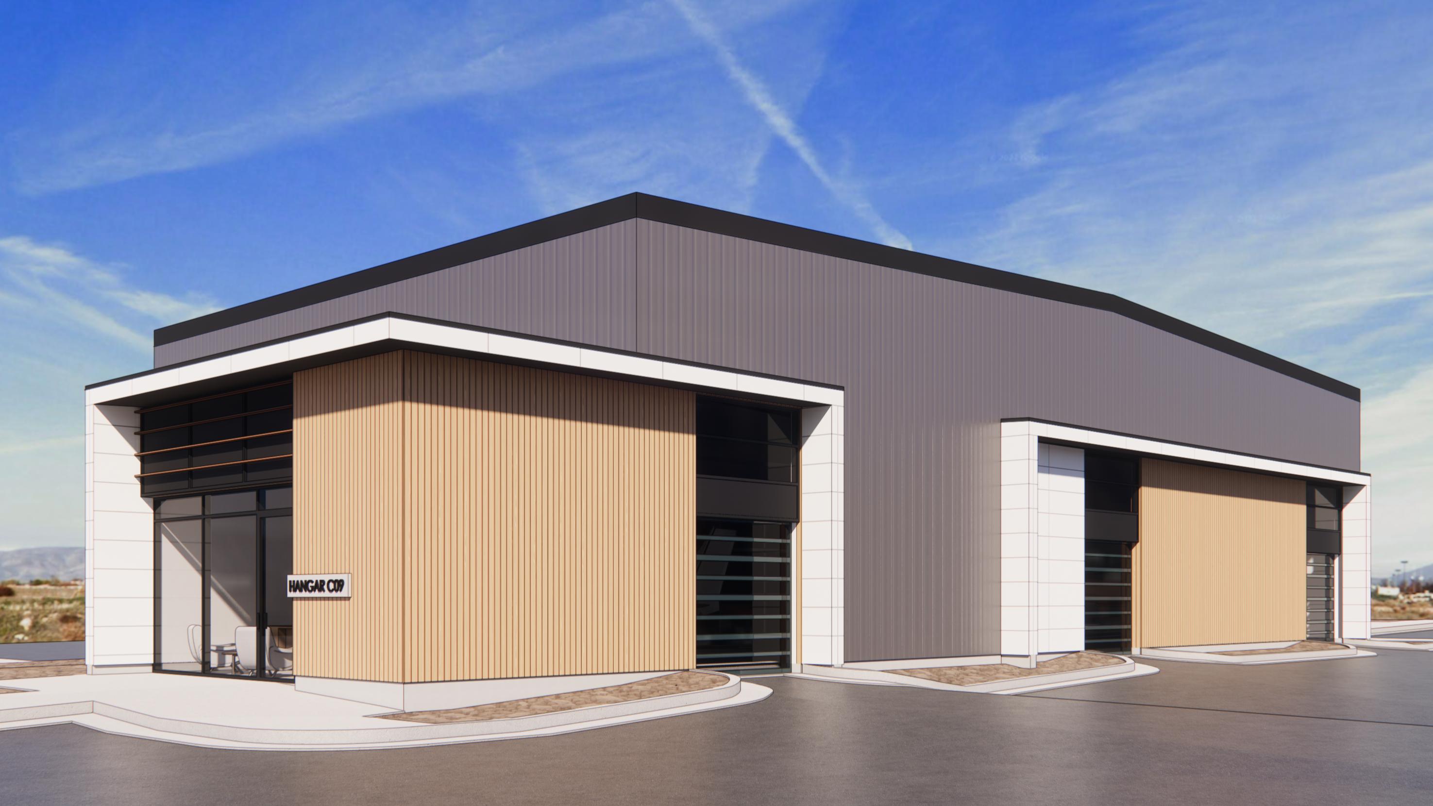 Se muestra una foto del Parque Empresarial Batey Aviación. Patey Aviation y Spanish Fork iniciaron el miércoles la construcción del parque empresarial, un proyecto destinado a unir a la comunidad en general y a la comunidad de la aviación.