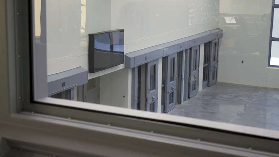 A maximum security housing unit for women sits empty at Utah’s new prison in January 2024.