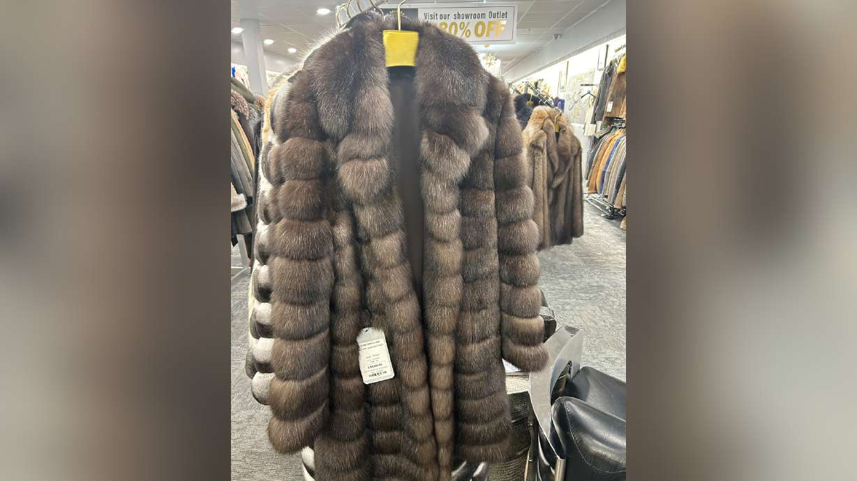A Russian sable fur coat, similar to the one police say was stolen from the Sitka Fur Gallery in Park City on Tuesday.