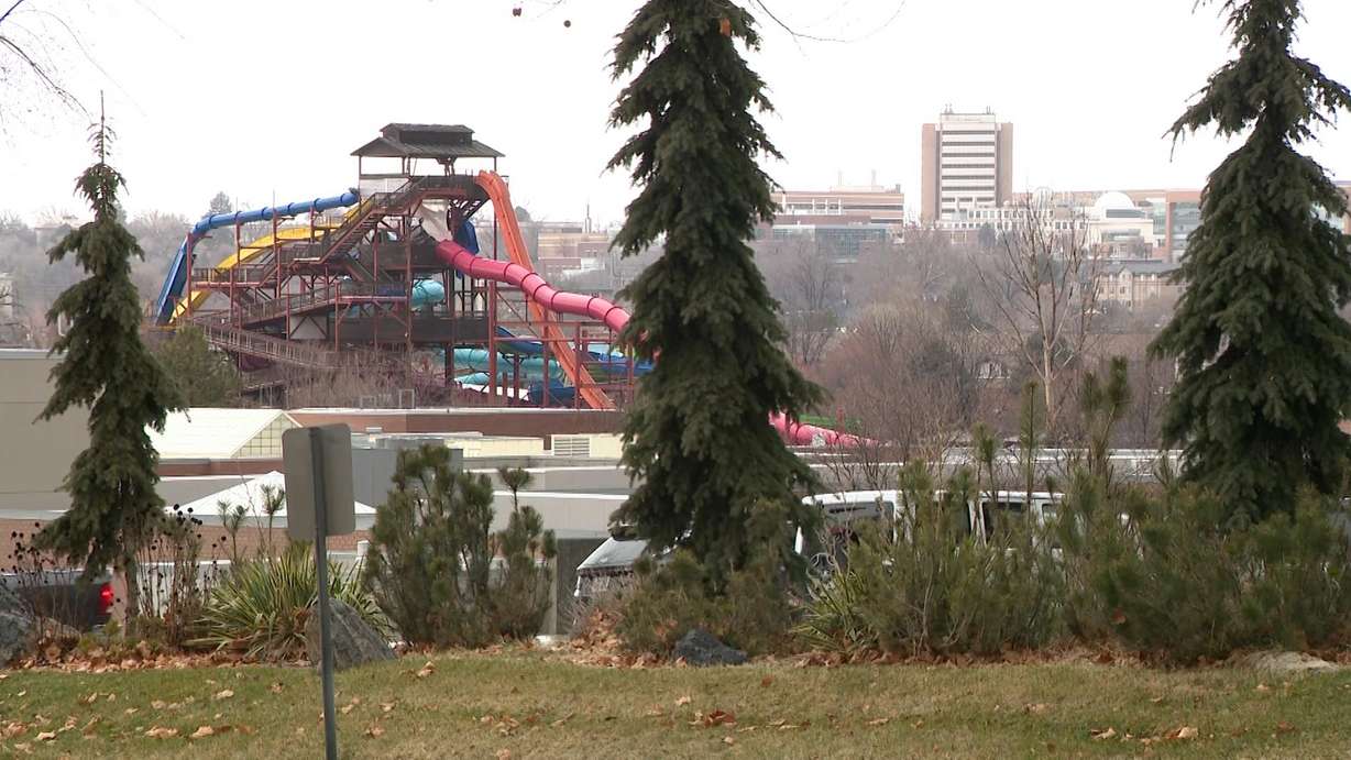 The Splash Summit Waterpark located in Provo is next to the Utah State Hospital. A developer is pushing to buy the state-owned land and build a large private development where the hospital is currently located.