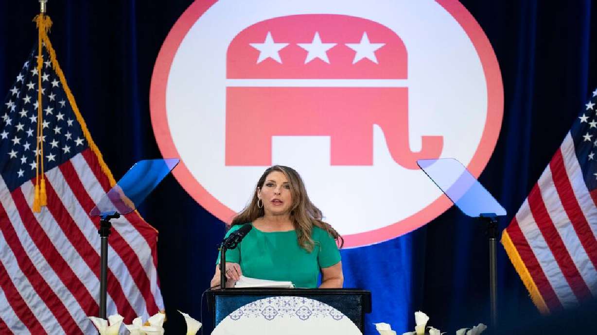 Republican National Committee Chair Ronna McDaniel in Dana Point, Calif., Jan. 27, 2023. Former President Donald Trump said Saturday the "Make America Great Again" movement is taking over the party and ridding it of people like the "Romneys."