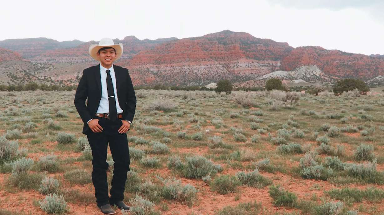 Wyatt Manygoats on the Navajo reservation.