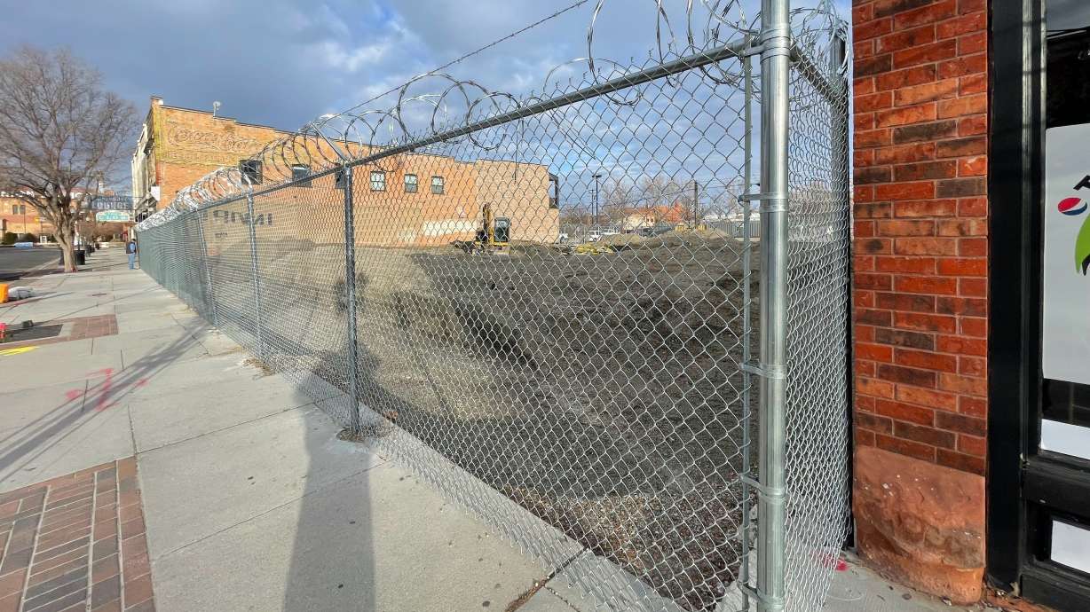 An incomplete apartment building that had to be demolished due to structural issues at 144 25th St. in Ogden Feb. 29. The developer wants to rebuild a similar structure, according to a city official.
