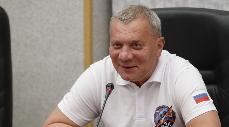 Head of the Roscosmos space corporation Yuri Borisov speaks at the Baikonur Cosmodrome, Kazakhstan Sept. 14, 2023. Russia and China are considering putting a nuclear power plant on the moon.