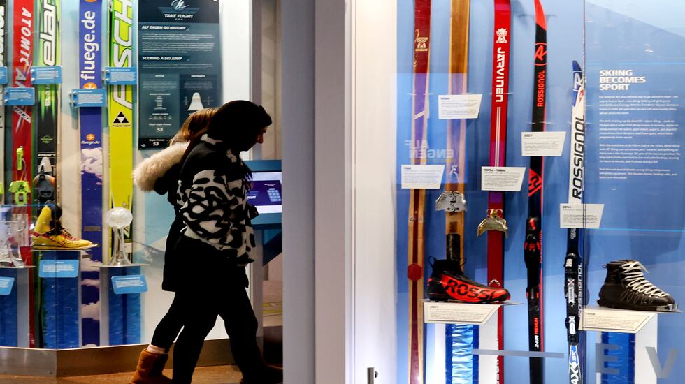 Women tour the Alf Engen Ski Museum in Park City on Feb. 23.