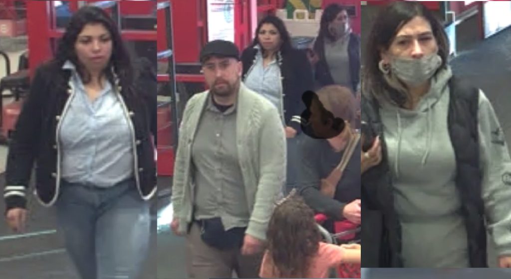 Three suspects in alleged theft group hits St. George as shown by the St. George Police Department on social media on Jan. 4.