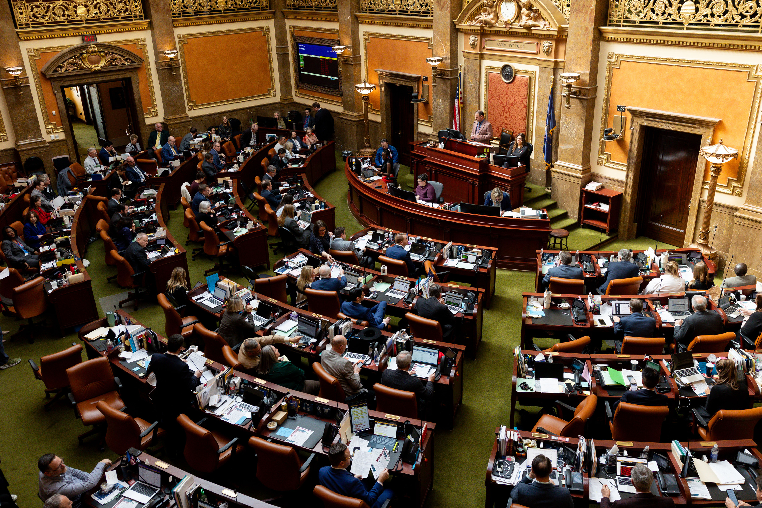 The House of Representatives in session at the Utah Capitol in Salt Lake City on Thursday. Lawmakers passed a bill seeking more oversight of the Salt Lake County district attorney.