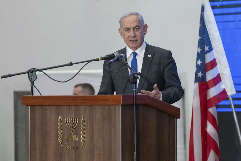 Prime Minister Benjamin Netanyahu speaks during a gathering of Jewish leaders at the Museum of Tolerance in Jerusalem, Feb. 18.