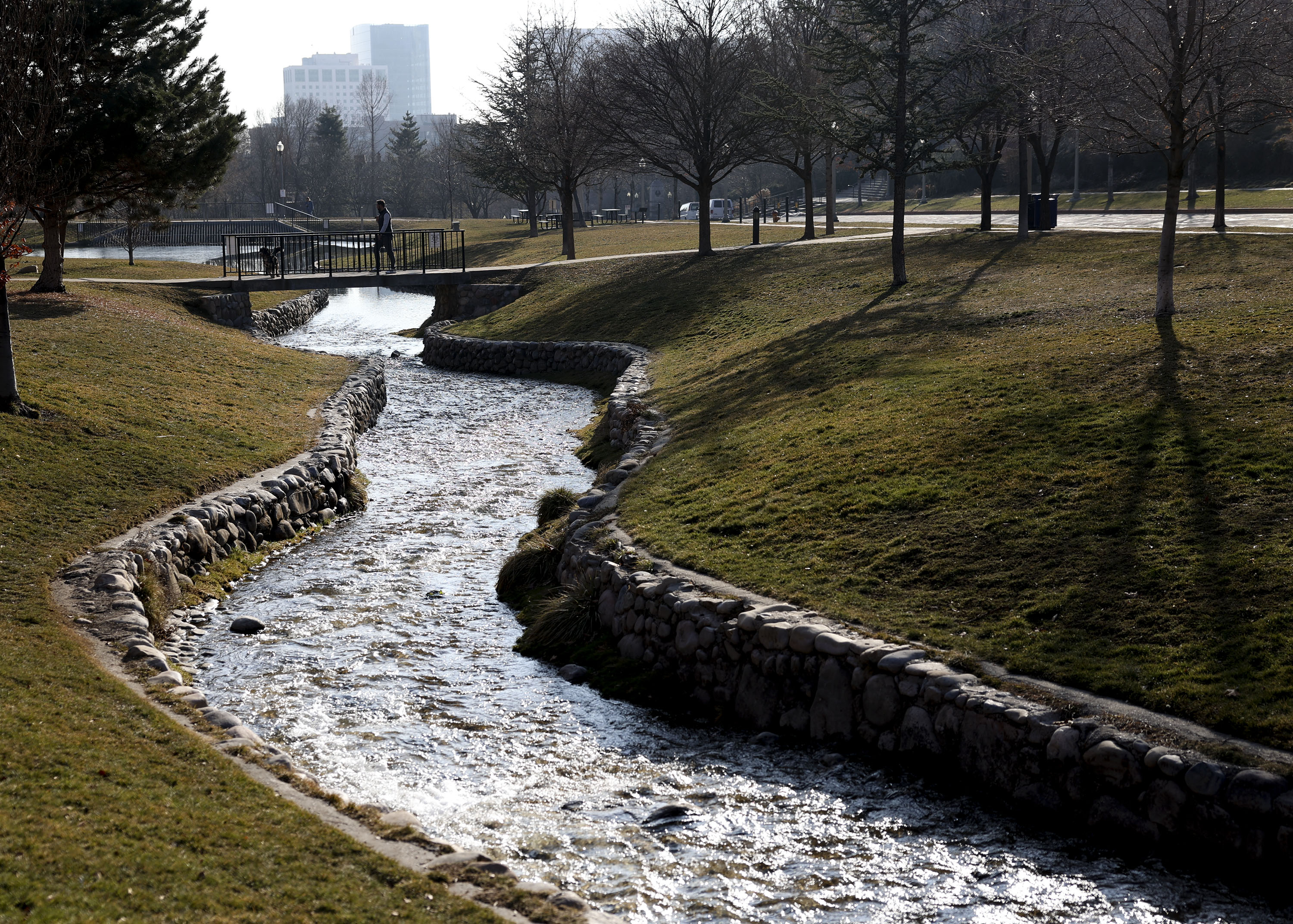 Memory Grove in Salt Lake City on Jan. 20, 2022. A small trace of per- and polyfluoroalkyl substances, or PFAS, were found in water near the park, as well as another well in the city late last year, Salt Lake City Public Utilities officials said Thursday.