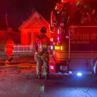 2 people injured as fire spreads to 2 Salt Lake City homes