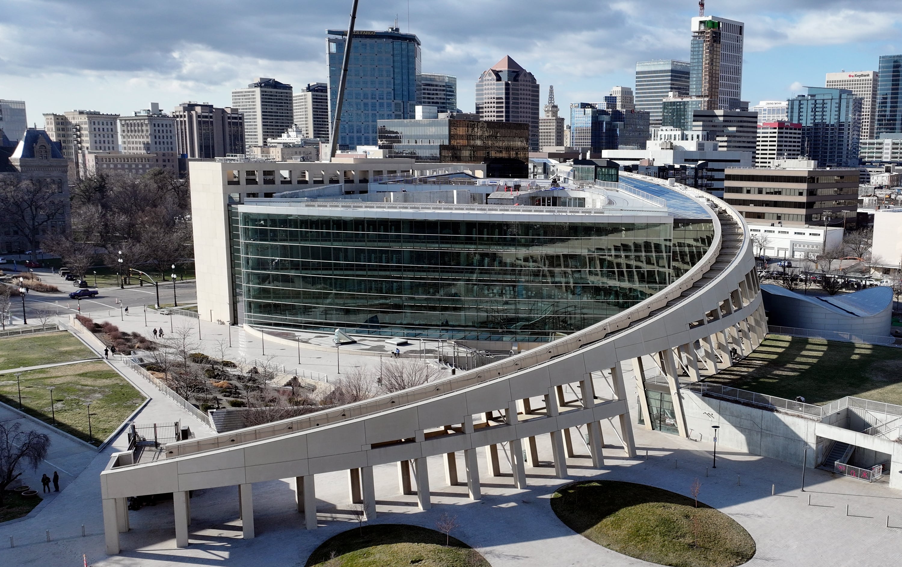The City Library is pictured in Salt Lake City on Friday.