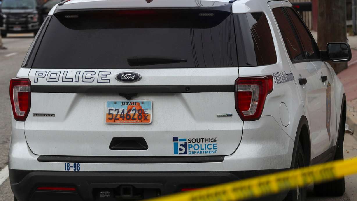 A 31-year-old gang member was taken into custody Friday night, police say, after he slammed a vehicle into two police cars.